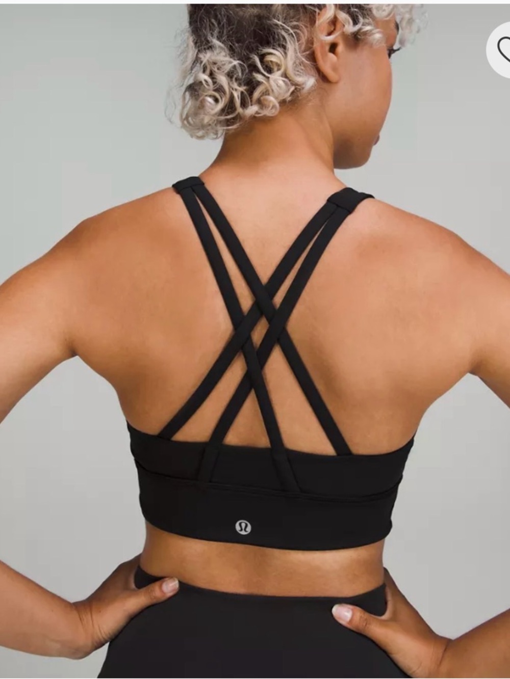 Lulu High Neck Black Sports Bra
